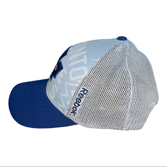 NWOT Reebok Center Ice Toronto Maple Leafs Mesh SnapBack Baseball Hat - Picture 2 of 5